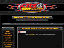 Tablet Screenshot of closeracingsupply.com